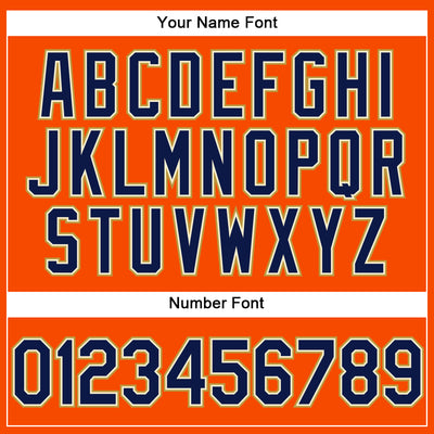 Custom Orange Navy Cream-Old Gold Performance Vapor Golf Polo Shirt