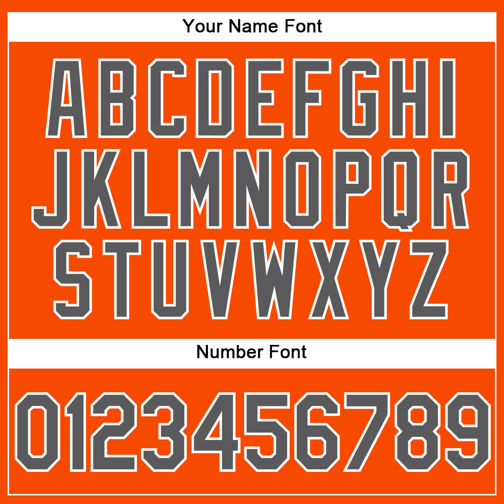 Custom Orange Steel Gray-White Performance Vapor Golf Polo Shirt