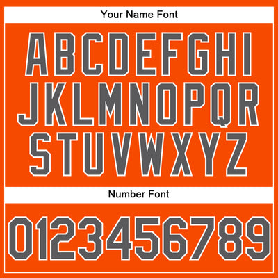 Custom Orange Steel Gray-White Performance Vapor Golf Polo Shirt