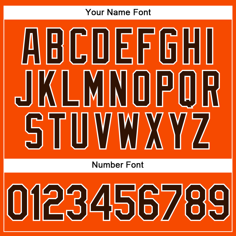 Custom Orange Brown-White Performance Vapor Golf Polo Shirt