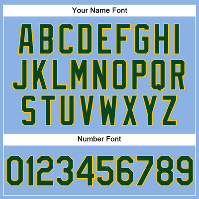 Custom Light Blue Green-Yellow Performance Vapor Golf Polo Shirt