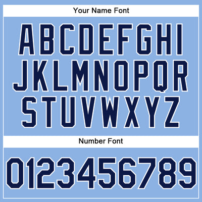 Custom Light Blue Navy-White Performance Vapor Golf Polo Shirt