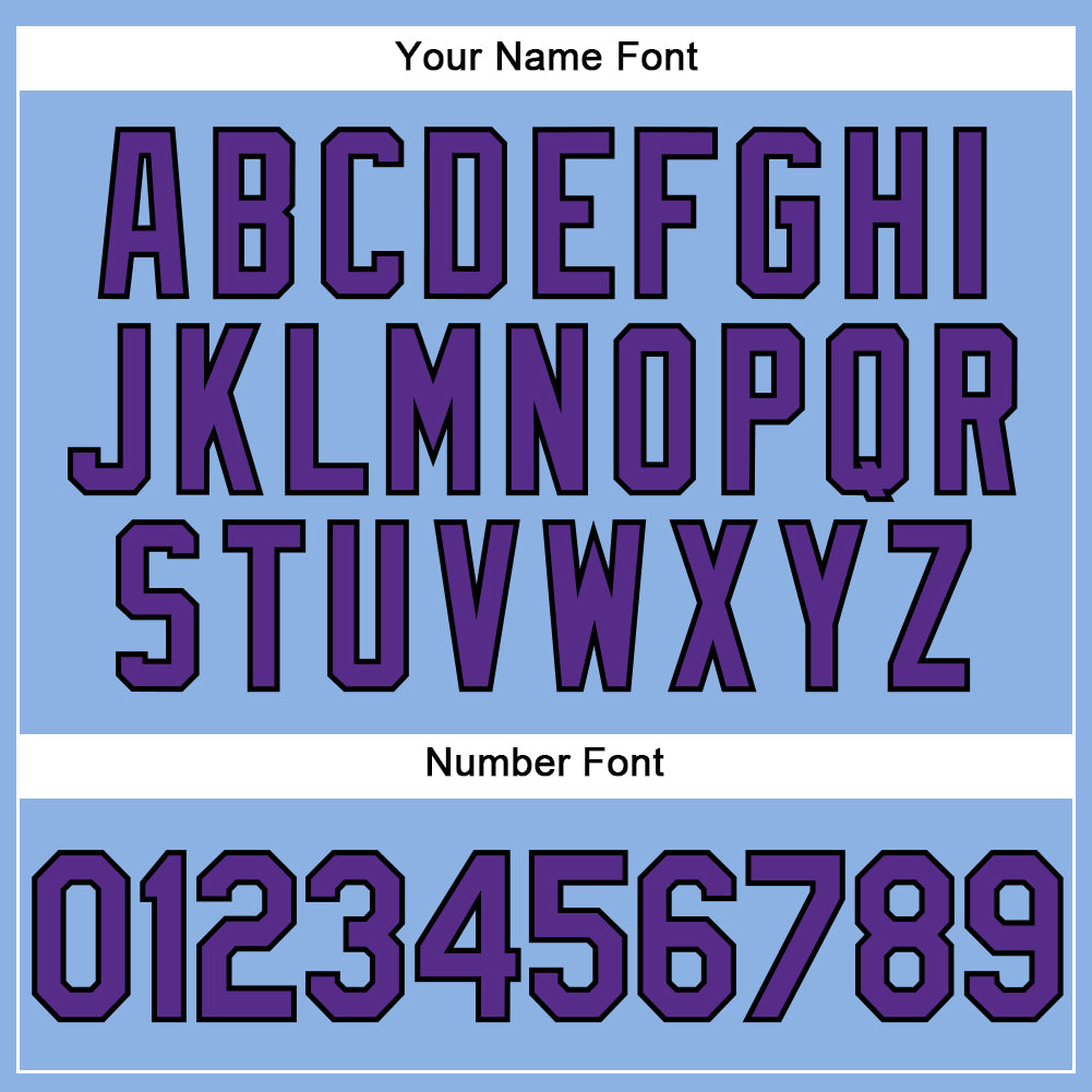 Custom Light Blue Purple-Black Performance Vapor Golf Polo Shirt