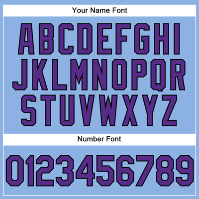 Custom Light Blue Purple-Black Performance Vapor Golf Polo Shirt