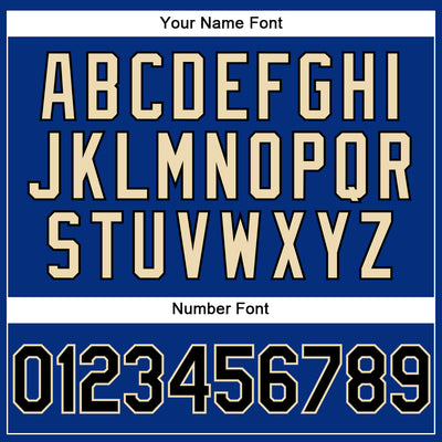 Custom Royal Black-City Cream Performance Vapor Golf Polo Shirt