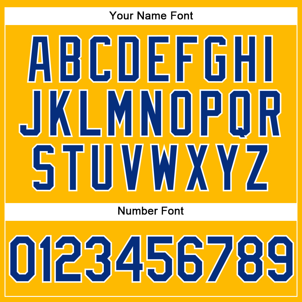 Custom Gold Royal-White Performance Vapor Golf Polo Shirt