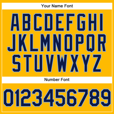 Custom Gold Navy-Light Blue Performance Vapor Golf Polo Shirt