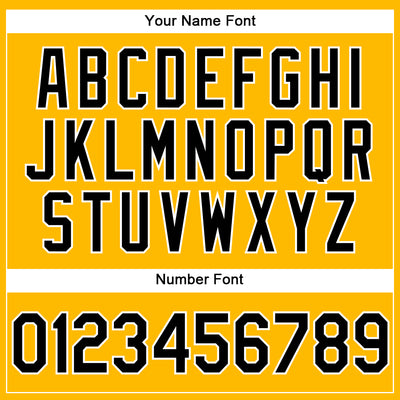 Custom Gold Black-White Performance Vapor Golf Polo Shirt