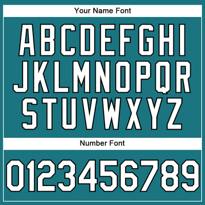 Custom Teal White-Black Performance Vapor Golf Polo Shirt