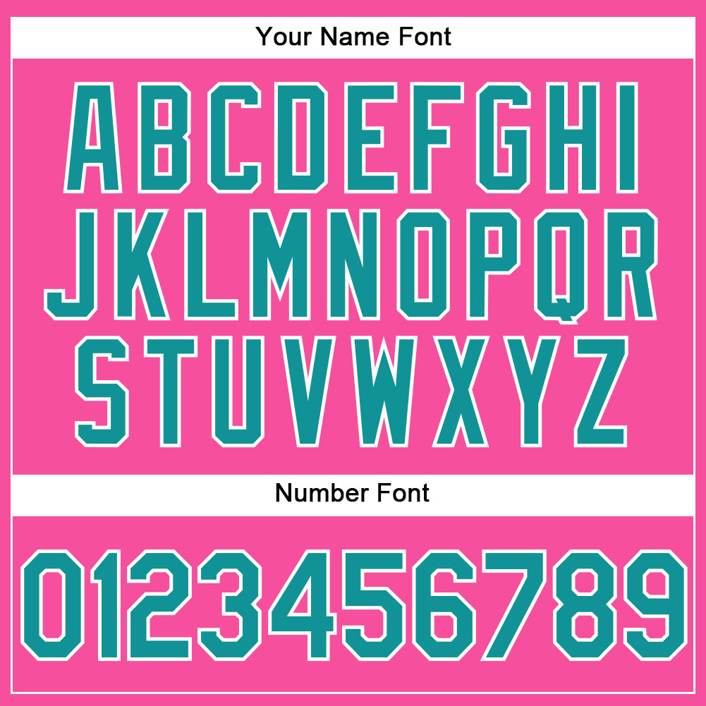 Custom Pink Teal-White Performance Vapor Golf Polo Shirt