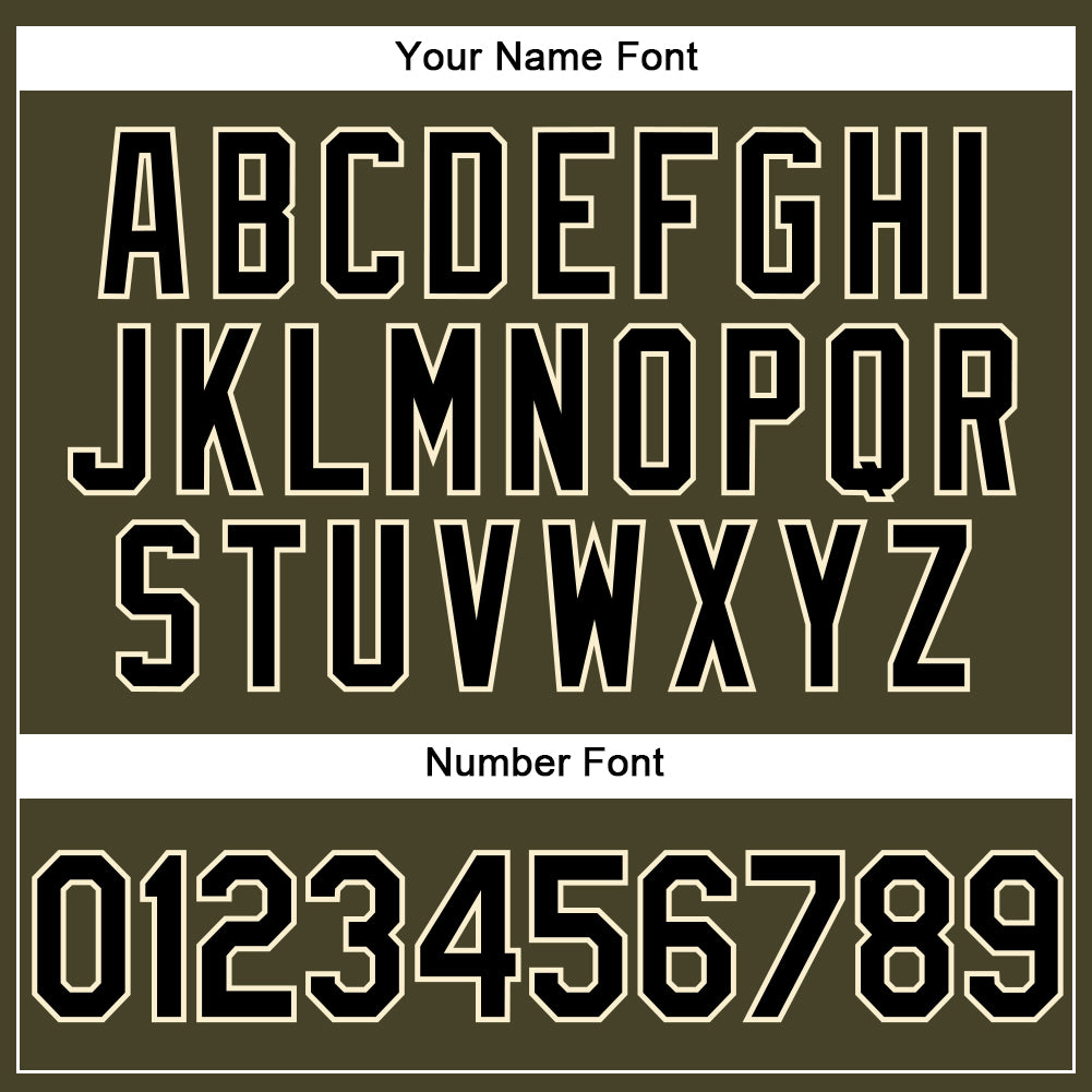 Custom Olive Black-Cream Performance Vapor Salute To Service Golf Polo Shirt