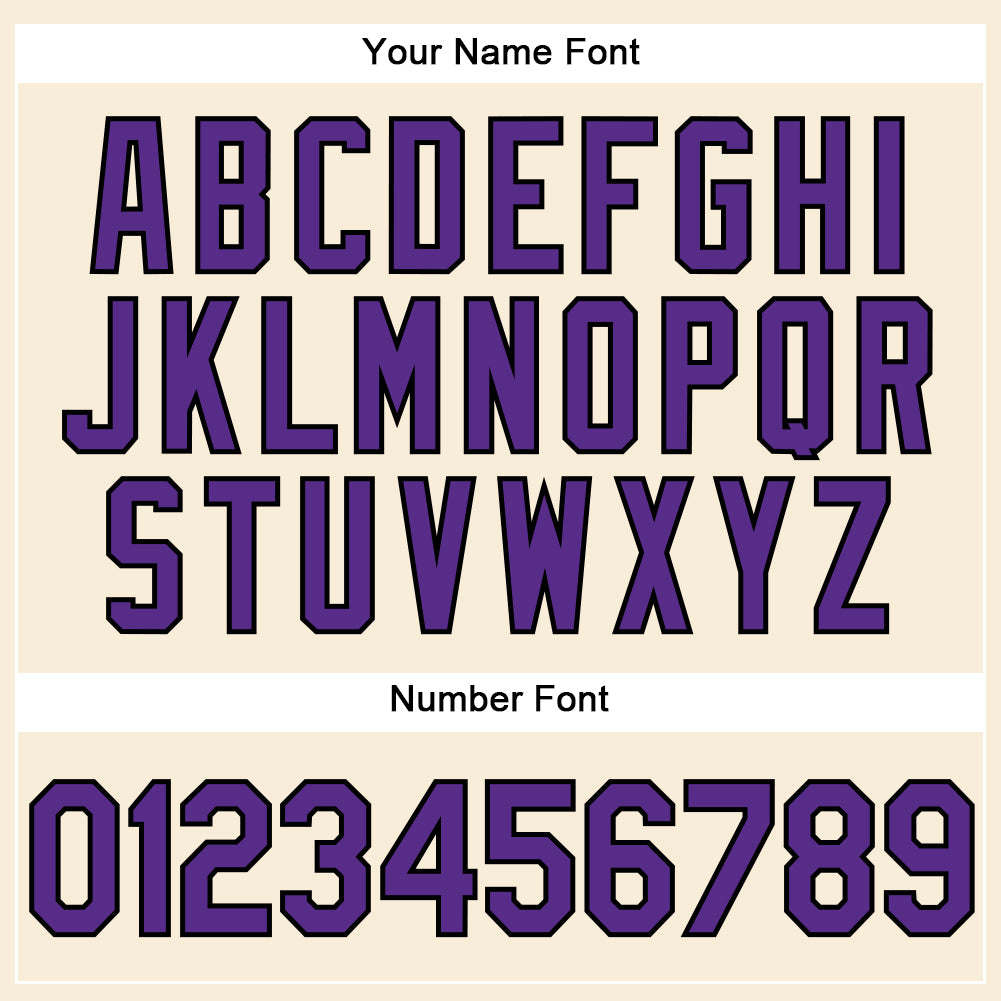 Custom Cream Purple-Black Performance Vapor Golf Polo Shirt