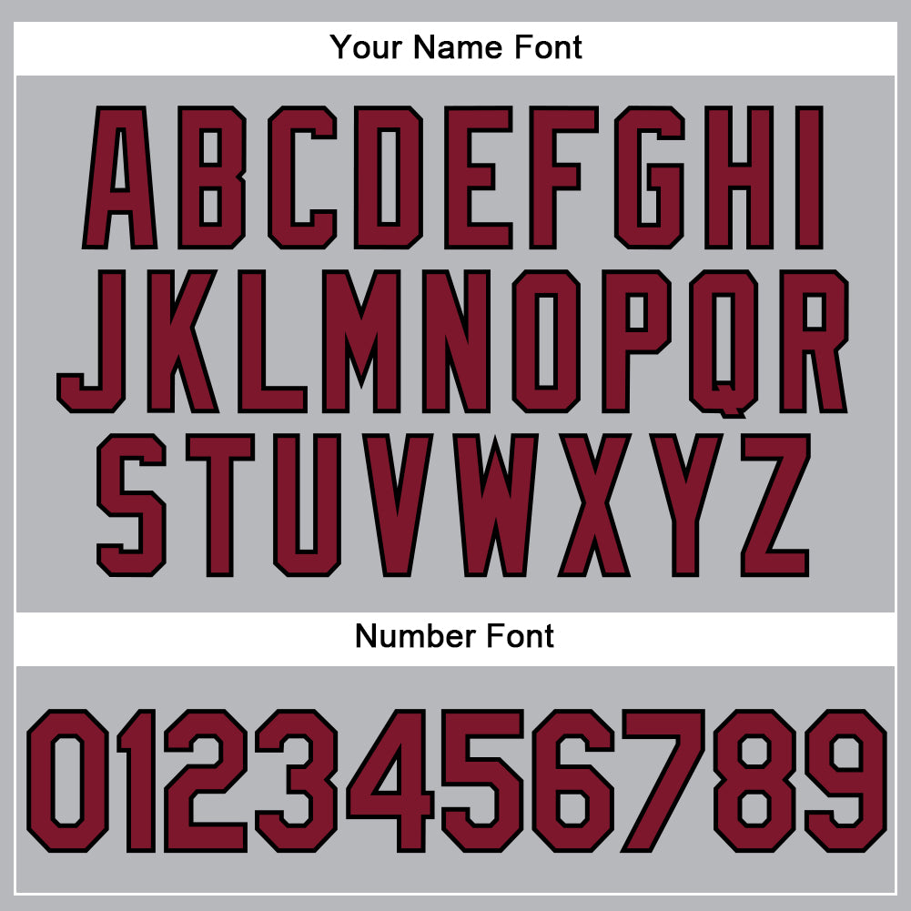 Custom Gray Crimson-Black Performance Vapor Golf Polo Shirt