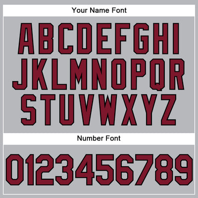 Custom Gray Crimson-Black Performance Vapor Golf Polo Shirt