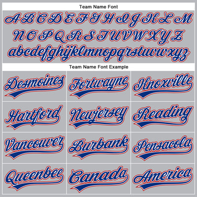 Custom Gray Royal-Red Performance Vapor Golf Polo Shirt