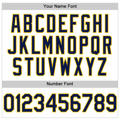 Custom White Navy-Yellow Performance Vapor Golf Polo Shirt