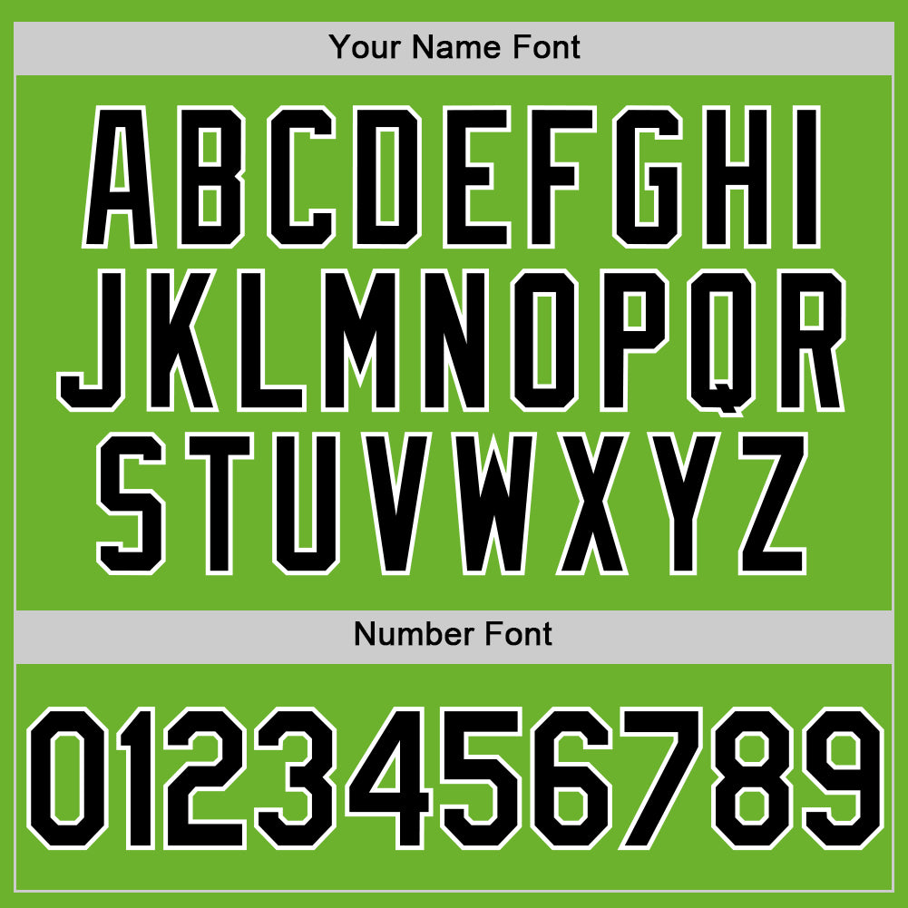 Custom Neon Green Black-White Performance Vapor Golf Polo Shirt