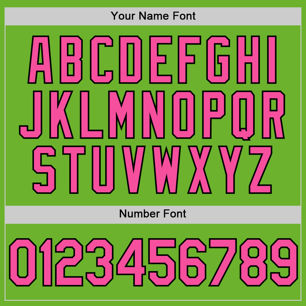 Custom Neon Green Pink-Black Performance Vapor Golf Polo Shirt