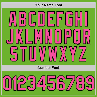 Custom Neon Green Pink-Black Performance Vapor Golf Polo Shirt