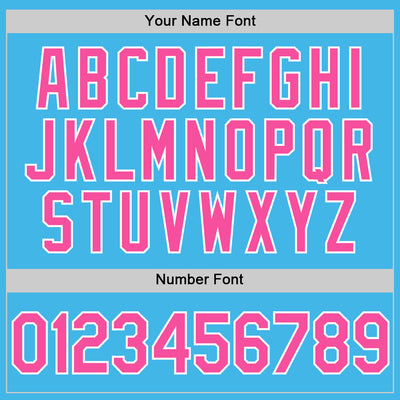 Custom Sky Blue Pink-White Performance Vapor Golf Polo Shirt