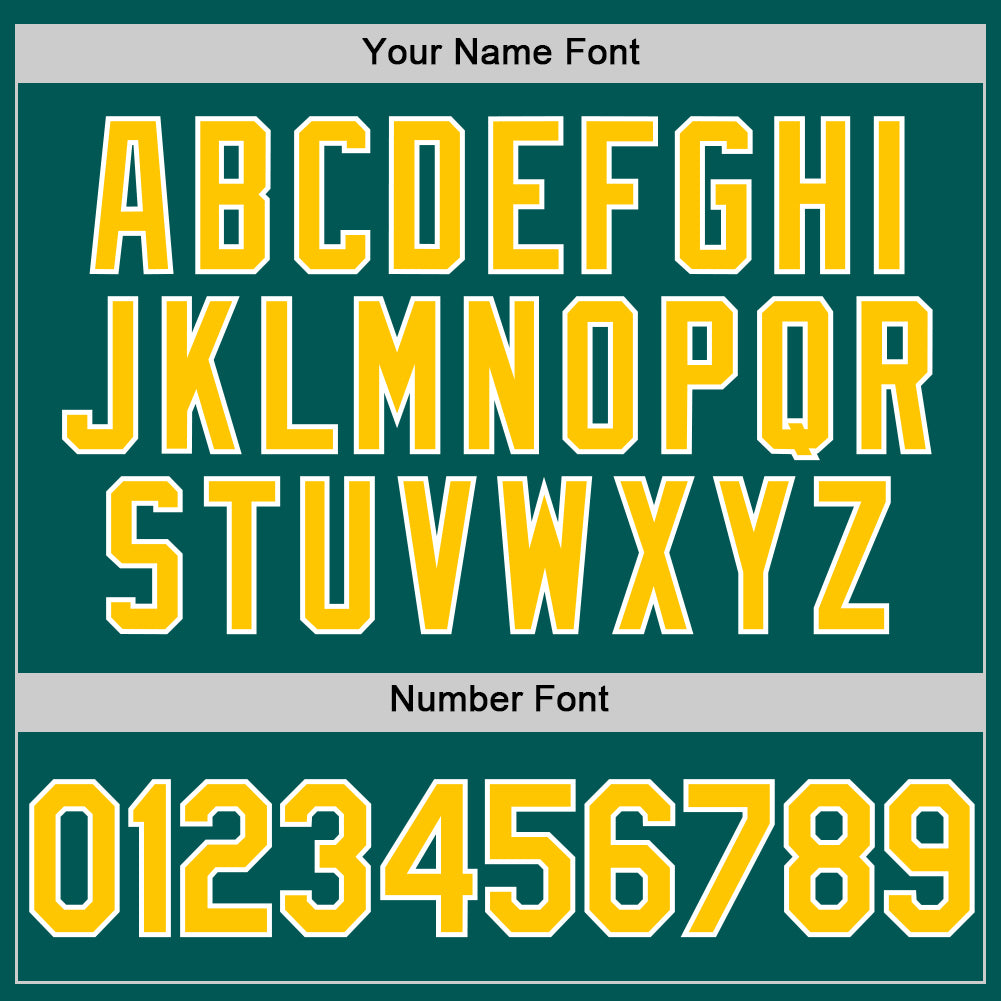 Custom Midnight Green Yellow-White Performance Vapor Golf Polo Shirt