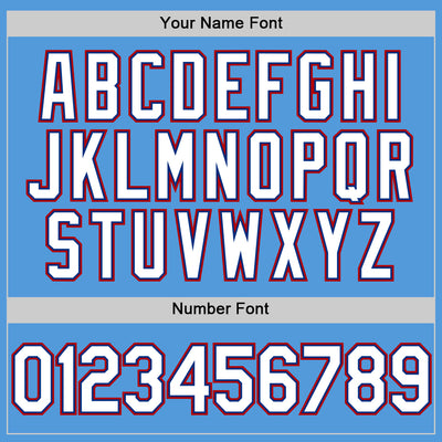 Custom Powder Blue White Royal-Red Performance Vapor Golf Polo Shirt