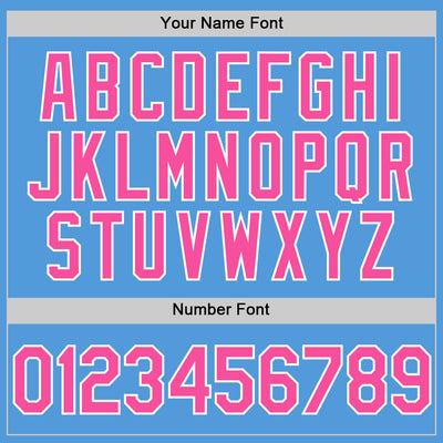 Custom Powder Blue Pink-White Performance Vapor Golf Polo Shirt