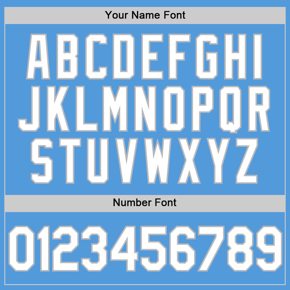 Custom Powder Blue White-Gray Performance Vapor Golf Polo Shirt