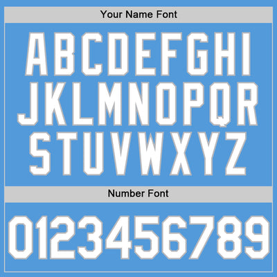 Custom Powder Blue White-Gray Performance Vapor Golf Polo Shirt