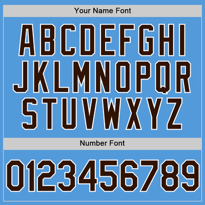 Custom Powder Blue Brown-White Performance Vapor Golf Polo Shirt