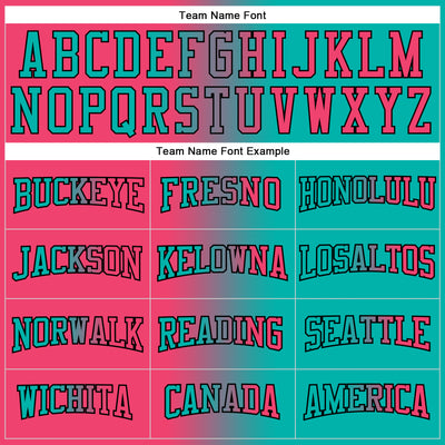 Custom Stitched Aqua Neon Pink-Black Gradient Fashion Sports Pullover Sweatshirt Hoodie