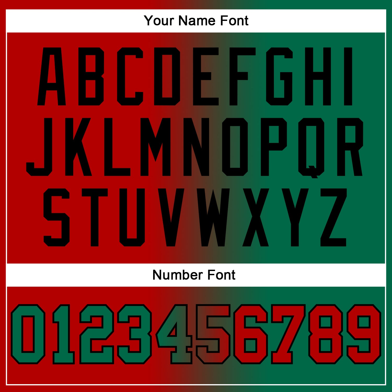 Custom Stitched Red Kelly Green-Black Gradient Fashion Sports Pullover Sweatshirt Hoodie