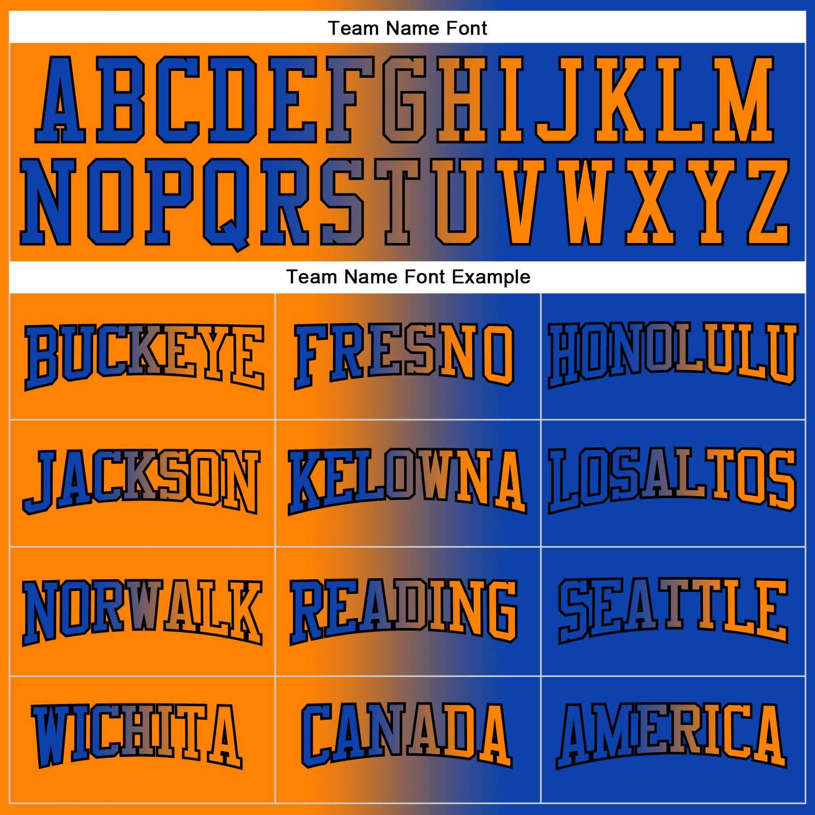 Custom Stitched Thunder Blue Bay Orange-Black Gradient Fashion Sports Pullover Sweatshirt Hoodie