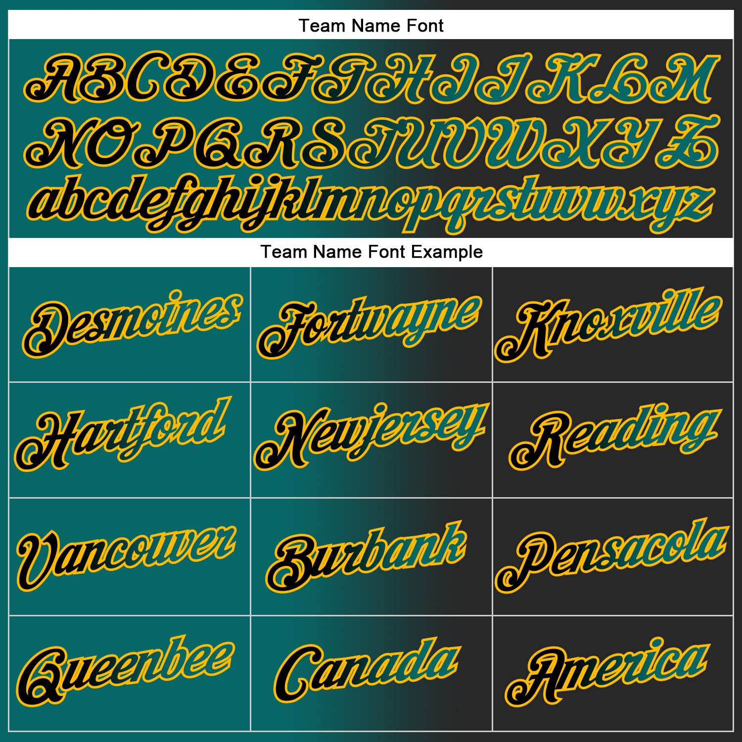 Custom Stitched Black Teal-Gold Gradient Fashion Sports Pullover Sweatshirt Hoodie