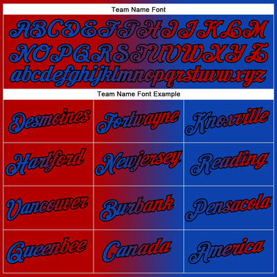 Custom Stitched Thunder Blue Red-Black Gradient Fashion Sports Pullover Sweatshirt Hoodie