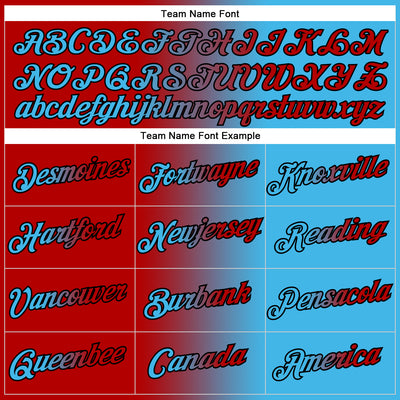 Custom Stitched Sky Blue Red-Black Gradient Fashion Sports Pullover Sweatshirt Hoodie