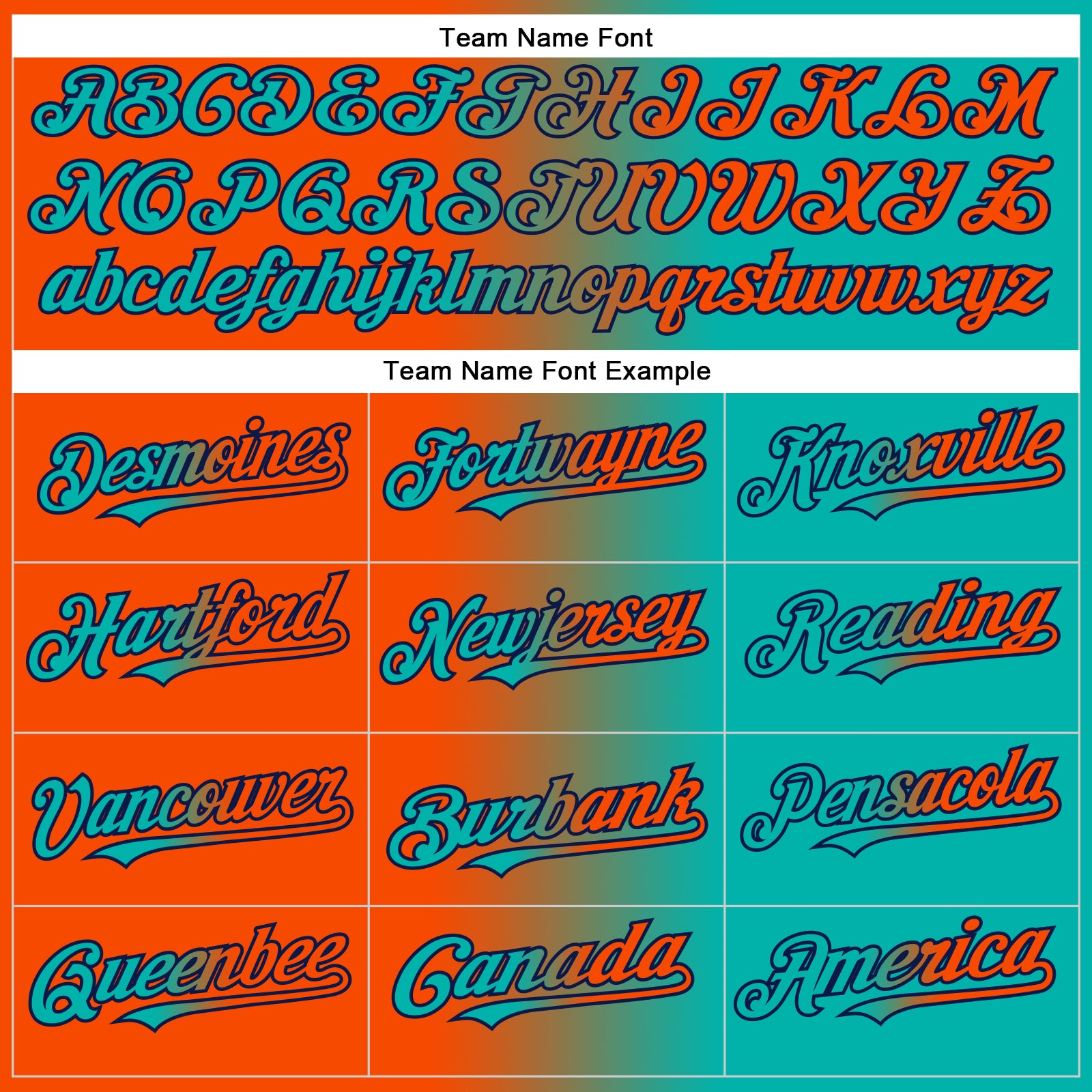 Custom Aqua Orange-Navy Authentic Gradient Fashion Baseball Jersey