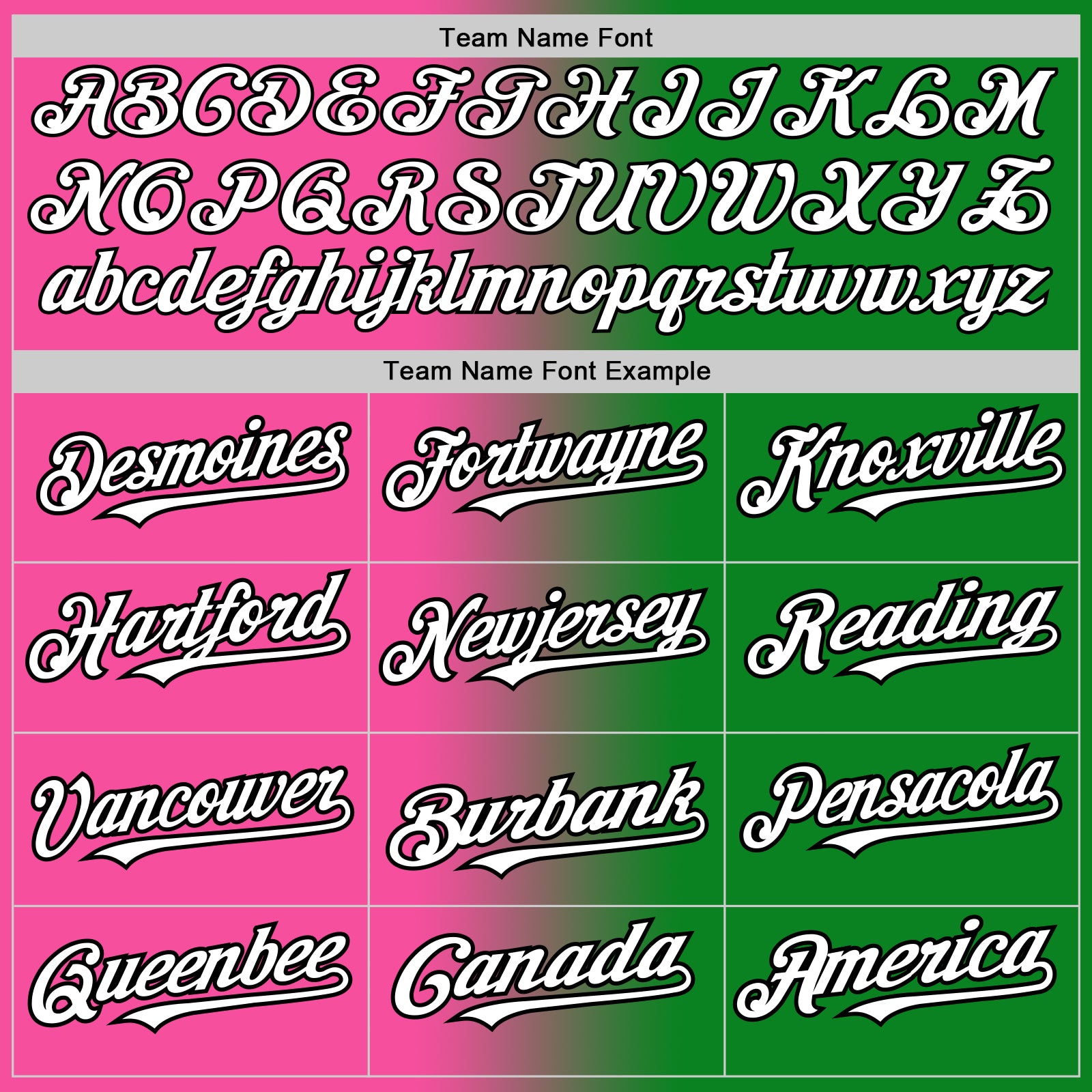 Custom Grass Green White Pink-Black Authentic Gradient Fashion Baseball Jersey