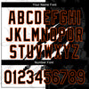 Custom Graffiti Pattern Black-Orange 3D Scratch Authentic Baseball Jersey