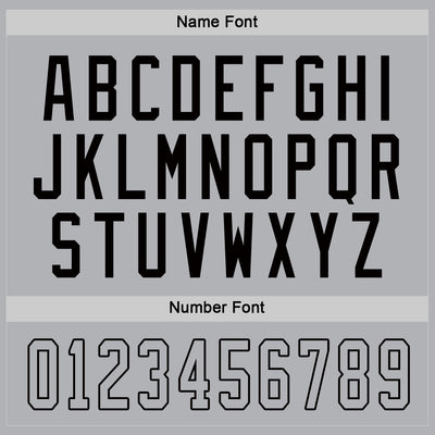 Custom Gray Gray-Black Hockey Jersey