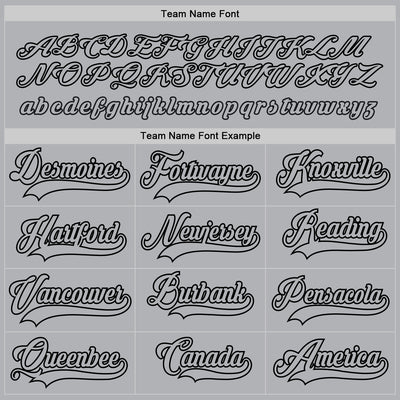 Custom Gray Gray-Black Hockey Jersey