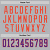 Custom Gray Purple-Orange Hockey Jersey