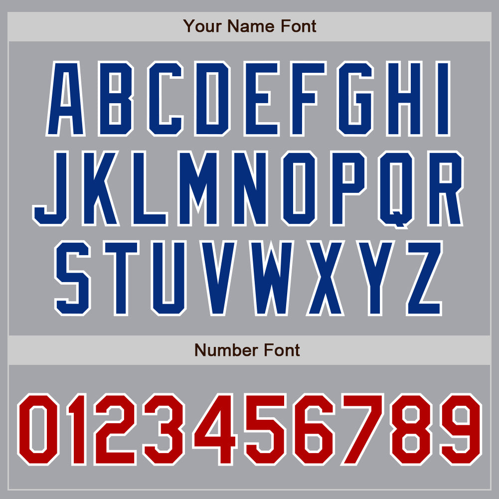 Custom Gray Red-White Authentic Baseball Jersey