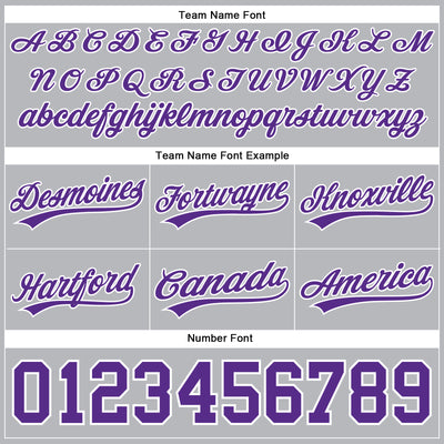 Custom Gray Purple-White Authentic Throwback Basketball Shorts