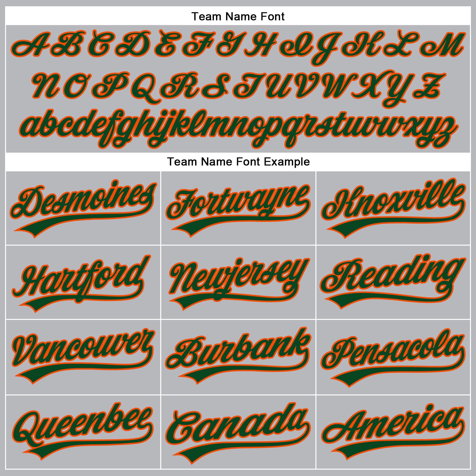 Custom Gray Green Pinstripe Orange Authentic Baseball Jersey