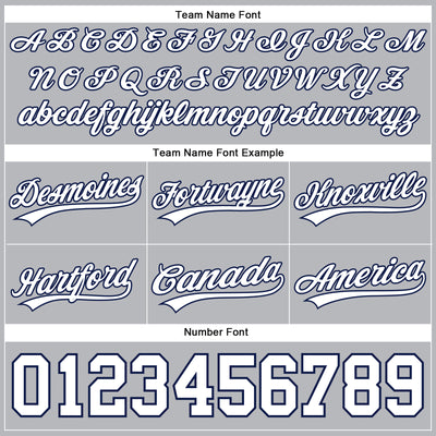 Custom Gray White-Navy Authentic Basketball Shorts