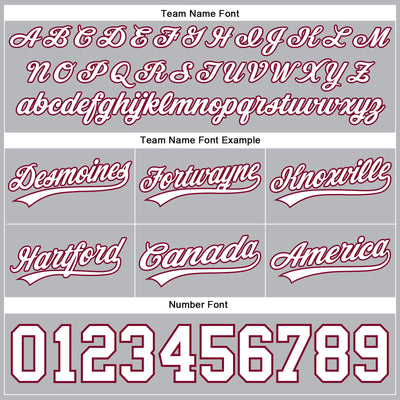 Custom Gray White-Maroon Authentic Basketball Shorts