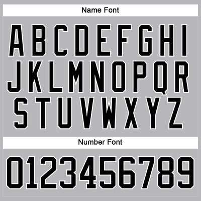 Custom Gray Black-White Hockey Lace Neck Jersey