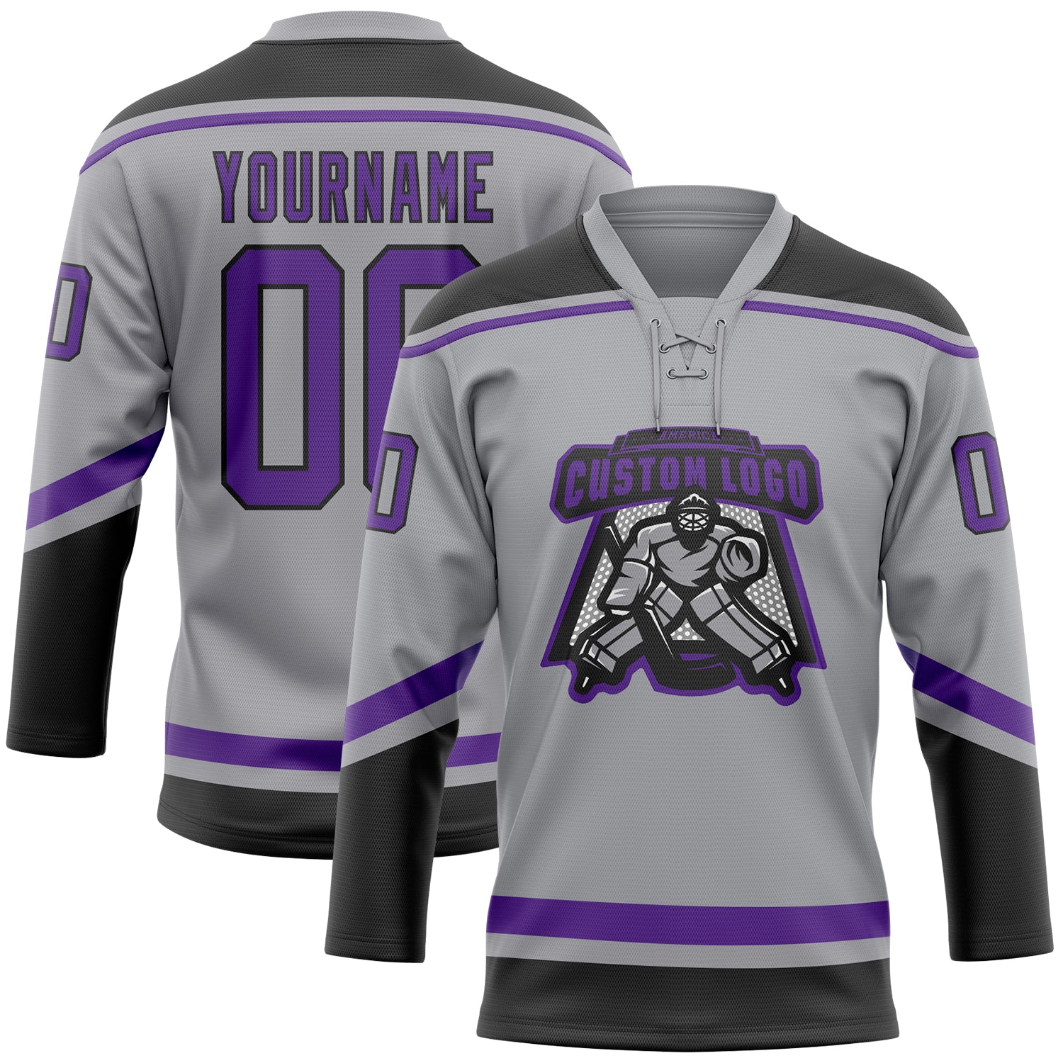 black and purple flyers jersey