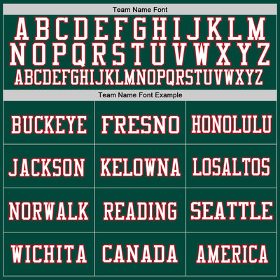 Custom Green White-Red Mesh Authentic Throwback Football Jersey